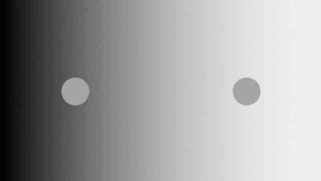 Which dot is brighter? Can you beat this optical test?