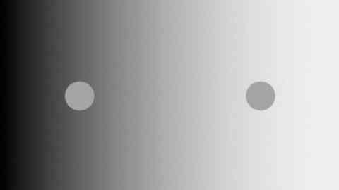 Which dot is brighter? Can you beat this optical test?